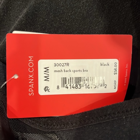 🧡 Spanx Mesh Panel Medium Impact Sports Bra - Picture 5 of 6